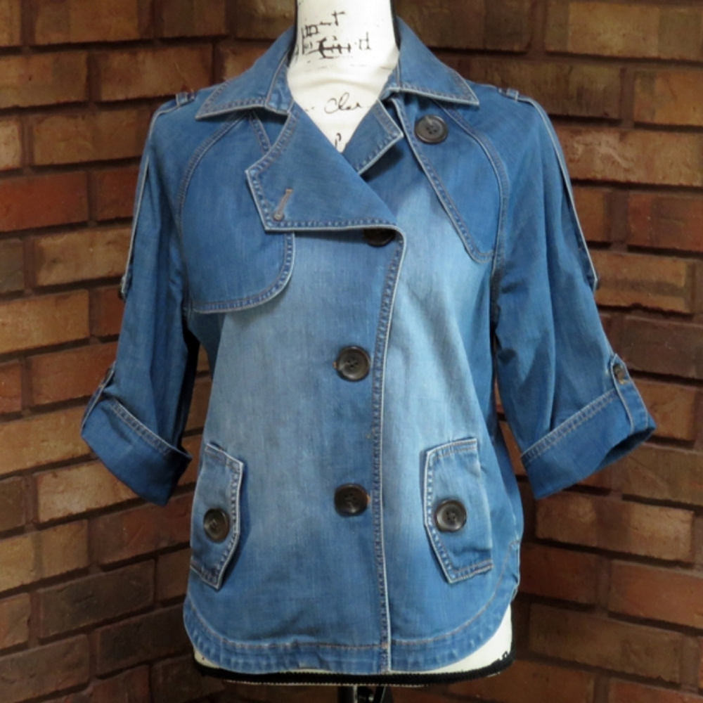 CHICO'S Denim Jacket - NWOT - Size 0 (Misses 6)